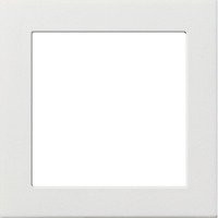 Gira Adapterrahmen mit quadratischem Ausschnitt 50 x 50 mm in Weiß, flach - Bild 1
