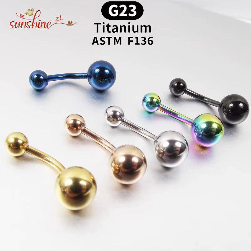 Bauchnabelpiercing Titan, Zirkonia, Unisex - Bild 2
