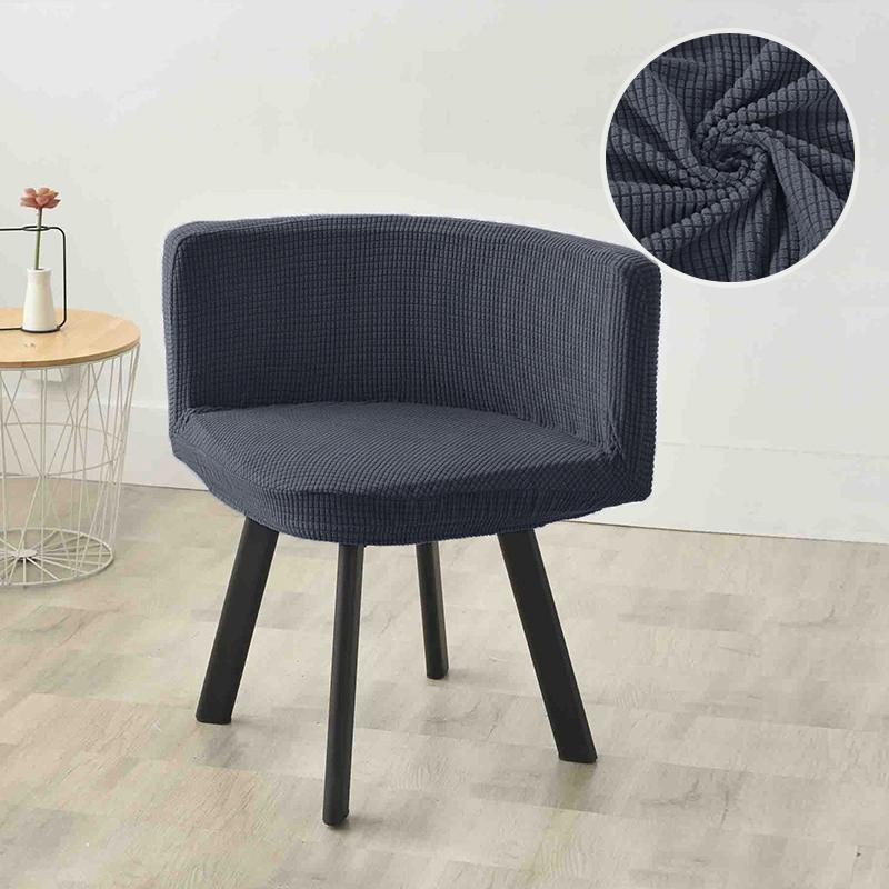 Levivel Set aus 6 elastischen dreieckigen Stuhlbezügen aus Polarfleece in Königsblau, waschbare Esszimmerstuhlbezüge und Bürostuhlhussen - Bild 3