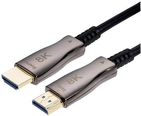 Value HDMI Anschlusskabel 8K UHD in Schwarz mit 20 m Länge - Bild 1