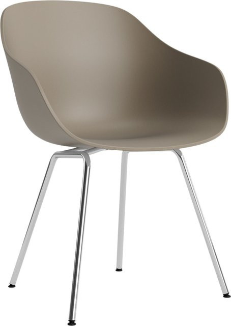 HAY About A Chair AAC 226 mit Armlehnen in Beige und mattem Stahlgestell - Bild 1