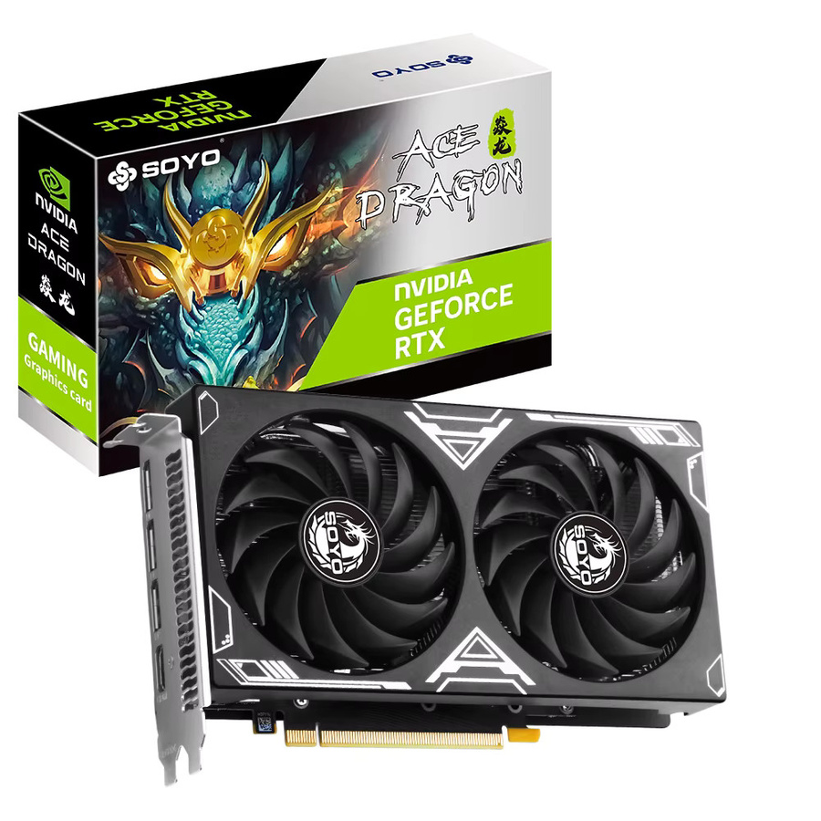 SOYO NVIDIA RTX 3060 Grafikkarte mit 12GB GDDR6 Speicher, 192-Bit, PCI Express 4.0, Schwarz - Bild 4