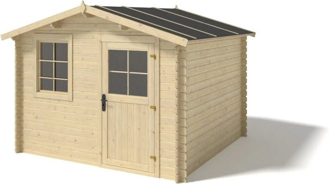 Altanka Gartenhaus Gerätehaus aus Holz mit Satteldach, B/T: 3 x 2 m, Höhe: 2,35 m, Wandstärke: 28 mm - Bild 1