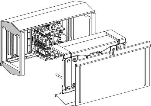 Schneider Electric KSA800FA4 KSA Verbindungsblock 800A für Canalis KSA IP52 in Weiß - Bild 1