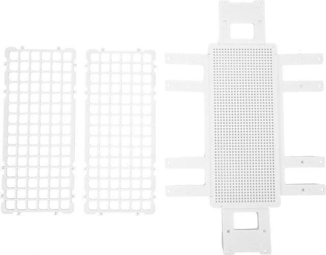 TOMTOP JMS 5er Set Reagenzglasgestell aus Kunststoff in Weiß mit 90 Löchern für 13 mm Labor-Reagenzgläser - Bild 1