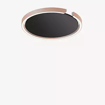 Occhio Mito Soffitto 40 Flat Narrow LED Wand- und Deckeneinbauleuchte, Kopf gold matt und Abdeckung schwarz matt - Bild 1