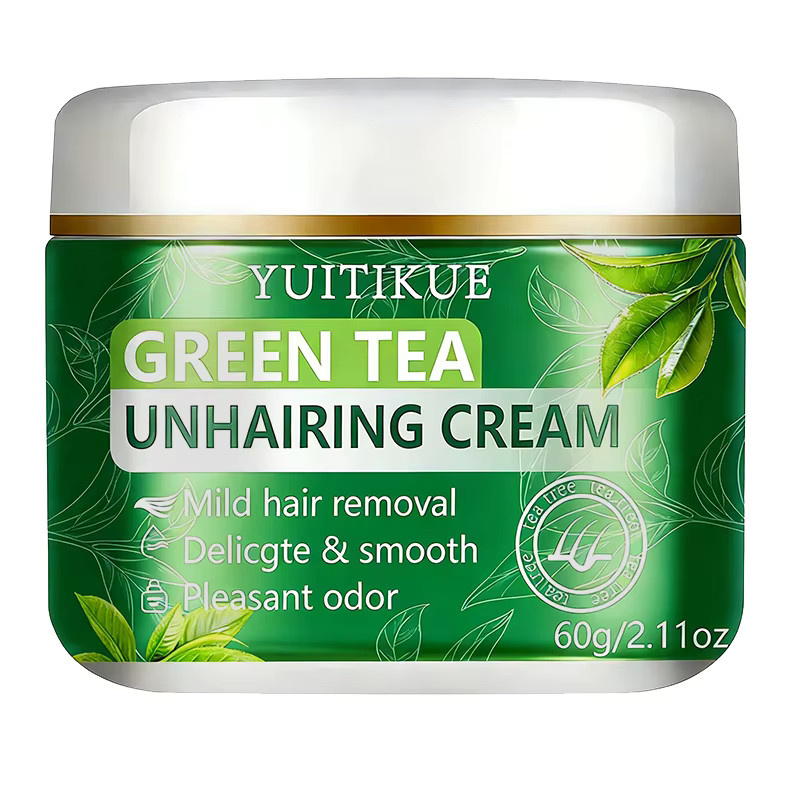 YUITIKUE Grüntee Enthaarungscreme, 60g, Unisex - Bild 4