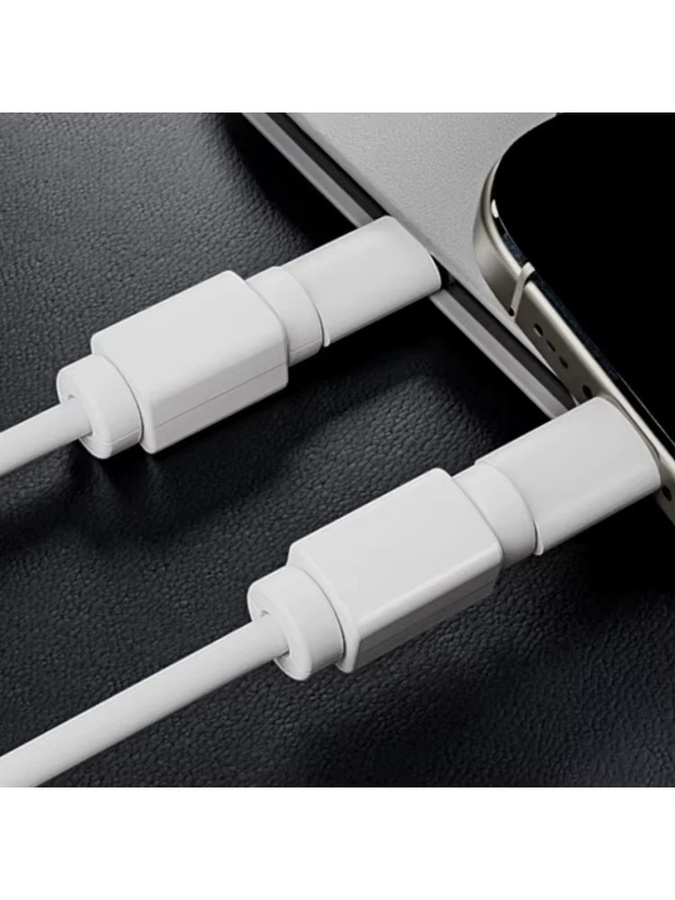 2er-Set Universal Kabel-Protektor in Weiß für USB-C, Micro USB und iPhone zur Vermeidung von Kabelbrüchen - Bild 7