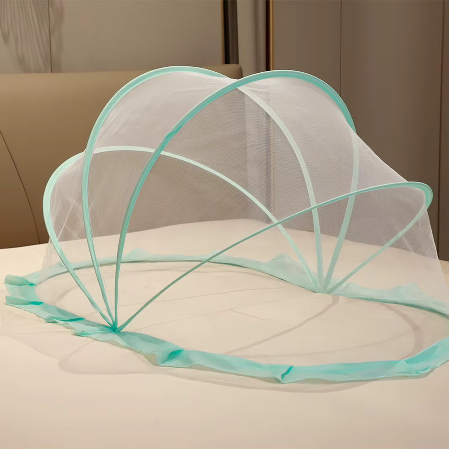 Faltbares Babybett mit integriertem Moskitonetz und Sonnenschutz in Pink - Bild 2