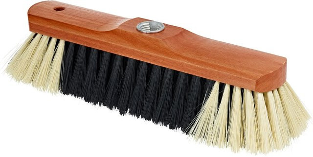 LUX-TOOLS Zimmerbesen aus Holz mit Metallgewinde und Haarmischung - Bild 1
