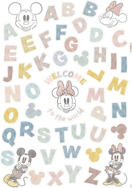 Komar Deko-Sticker Mickey Alphabet Multicolor Breite: 50 cm, Höhe: 70 cm - Bild 1