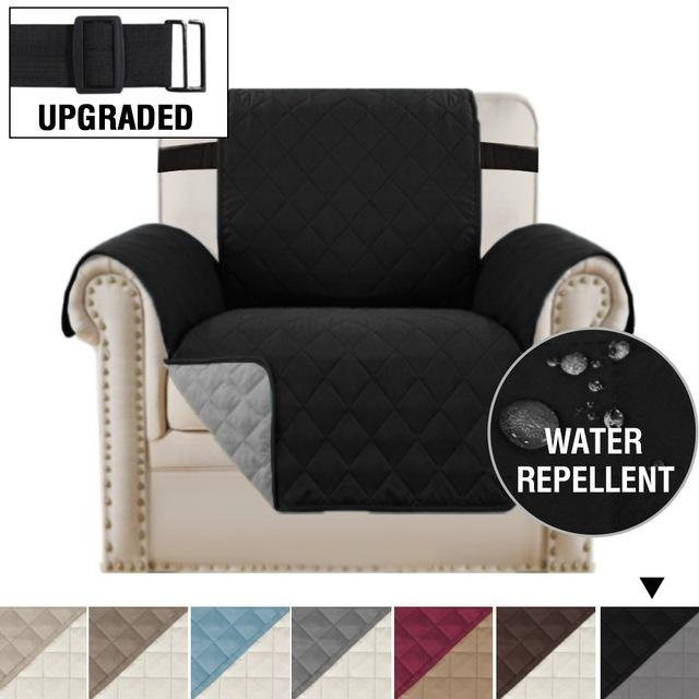 Wasserdichter und waschbarer Liegesofabezug von Yiran Furniture in Schwarz für 2 Sitze - Bild 1