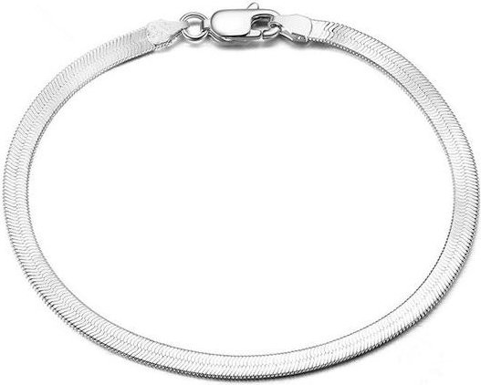 Wucifang Jewelry Armband 925 Silber, 4 mm, 20 cm, Unisex - Bild 1