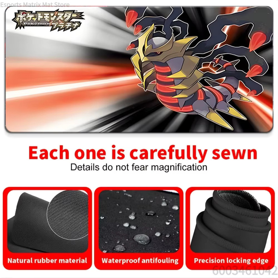 Potdemiel Pokemon Giratina Platinum Version Dynamic Scene Extended Gaming Mouse Pad Schreibtischunterlage, Mehrfarbig - Bild 4