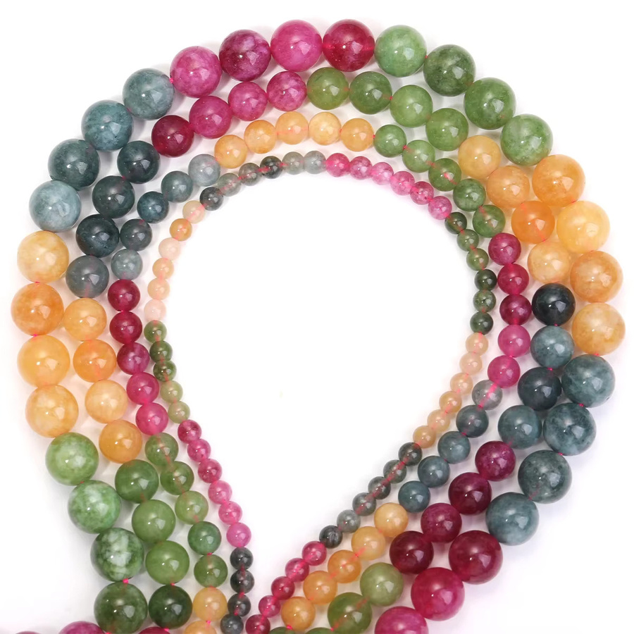 SANSWL Perlen Regenbogen Turmalin, Bunt, Unisex - Bild 2