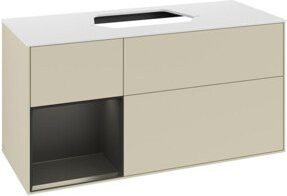 V&B Waschtischunterschrank Finion in Seidengrau lackiert, B/T/H: 120 x 50,1 x 60,3 cm - Bild 1