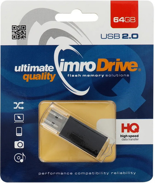 Imro USB-A Flash Drive mit 64 GB in Schwarz - Bild 1
