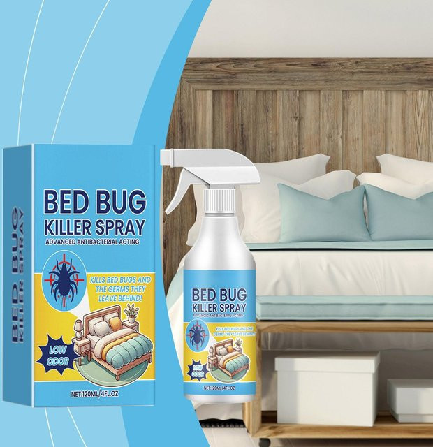 Beatit Bettspray zur Milben- und Läuseentfernung für Bett und Schlafzimmer, Blau, 120 ml - Bild 1