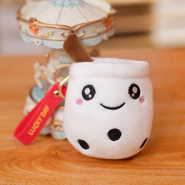 Schlüsselanhänger Bubble Tea, Plüschtier, Kinder - Bild 1