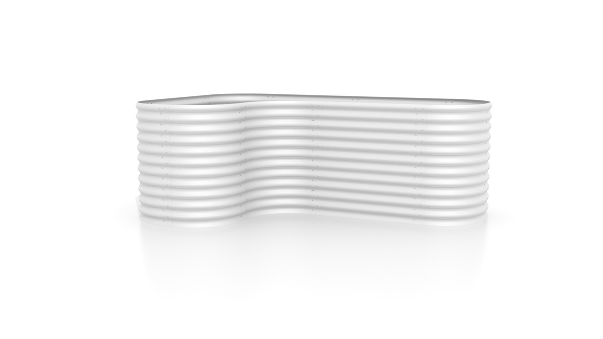 Vitavia Hochbeeterweiterung Curve für Hochbeet Vita 858, Aluminium Blank, B/H/T: 80 x 86 x 80 cm - Bild 3