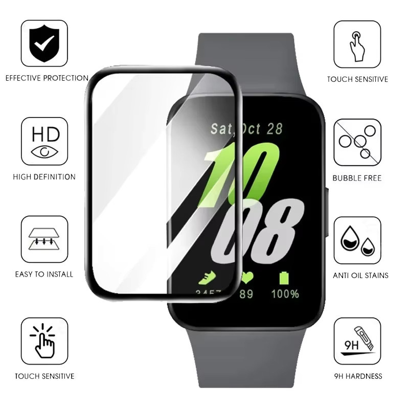 Samsung Galaxy Fit3 Displayschutzfolie transparent Anti-Kratz-Schutzfilm - Bild 2