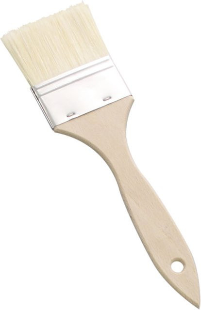Schneider Pinsel mit Holzstiel in Weiß, 70% Kunstborsten und 30% Naturschweineborsten, Länge: 21,7 cm, Breite: 4 cm, Höhe: 0,5 cm - Bild 1