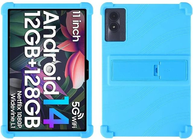 Stoßfeste Silikon-Schutzhülle für Tabwee W90 11 Zoll Android 15 Tablet in Blau - Bild 1