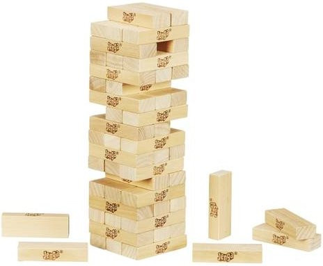 Hasbro Jenga Classic Geschicklichkeitsspiel aus Holz - Bild 1