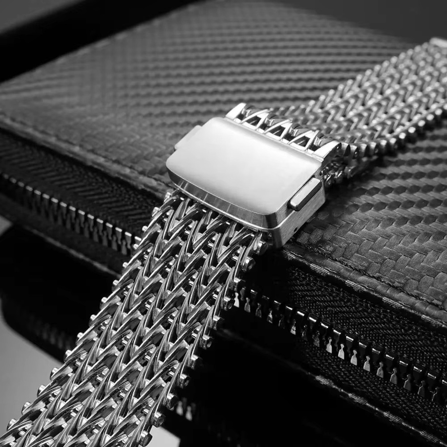 Uhrenarmband Edelstahl, Milanaise, Silber, Unisex - Bild 3