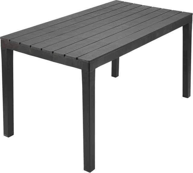 ProGarden Gartentisch Sumatra aus Kunststoff in Anthrazit, B: 78 cm, H: 72 cm, L: 138 cm - Bild 1
