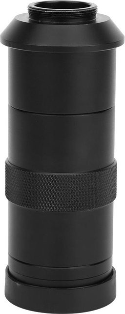 Digitales Mikroskop mit 100X Zoom, C-Mount Objektiv und Okular Lupe in Schwarz - Bild 1