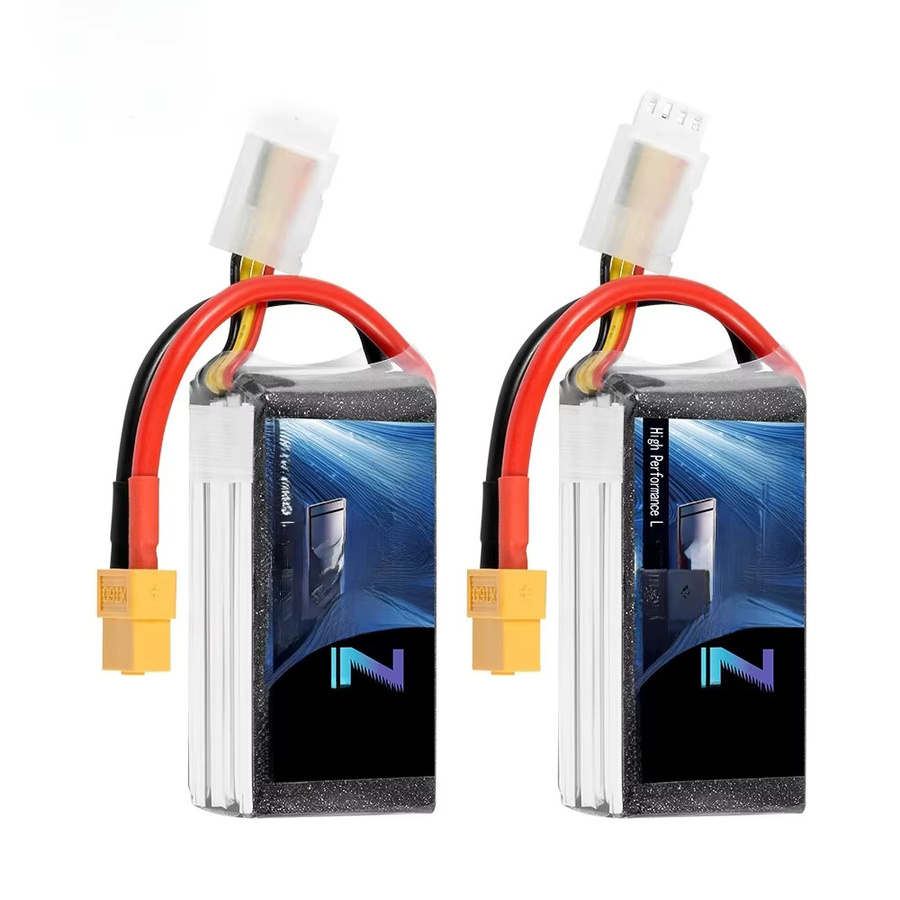 2er-Set zeee 3S LiPo Akku 11,1 V 1500 mAh 100C mit XT60 Stecker im Softcase für RC Auto, Drohne und Flugzeug - Bild 4