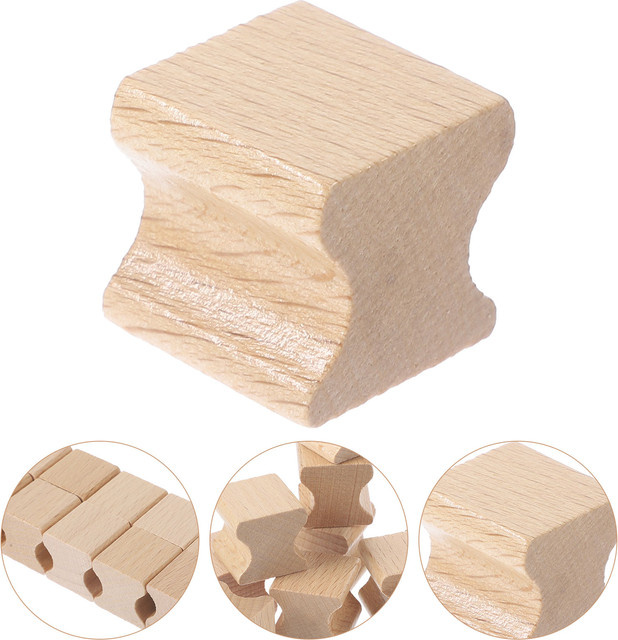 10 Stück Holzstempel Blank zum Selbstgestalten und Schnitzen in Braun - Bild 1