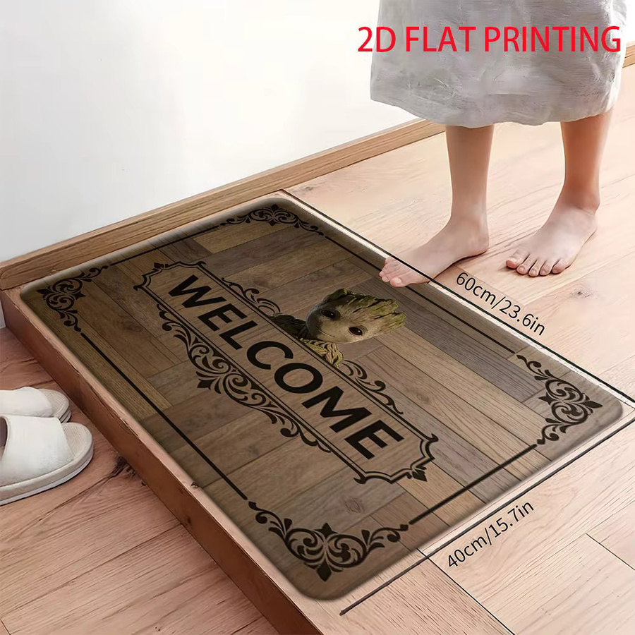 Beast Kingdom Marvel Groot Willkommens-Teppich, Braun, B/T: 140 x 60 cm - Bild 4
