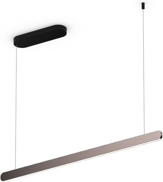 Occhio Mito linear volo 100 up LED-Pendelleuchte in Schwarz matt mit Phantom-Ausführung für die Tischbeleuchtung - Bild 1