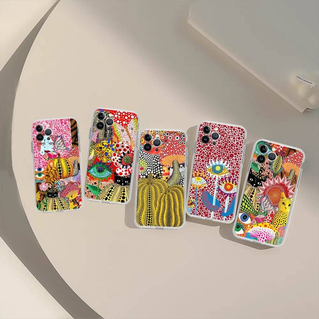 Yayoi Kusama Kunst Handyhülle für Apple iPhone (verschiedene Modelle) in Multicolour - Bild 1
