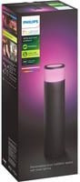 Philips Hue White & Color Ambiance Calla LED-Sockelleuchte Erweiterung, Schwarz, RGBW, für Außenbereich, Garten und Terrasse - Bild 4