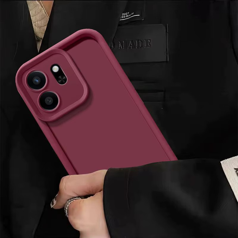 Stoßfeste Matte Schutzhülle für Oppo Reno14 F in Rot - Bild 2