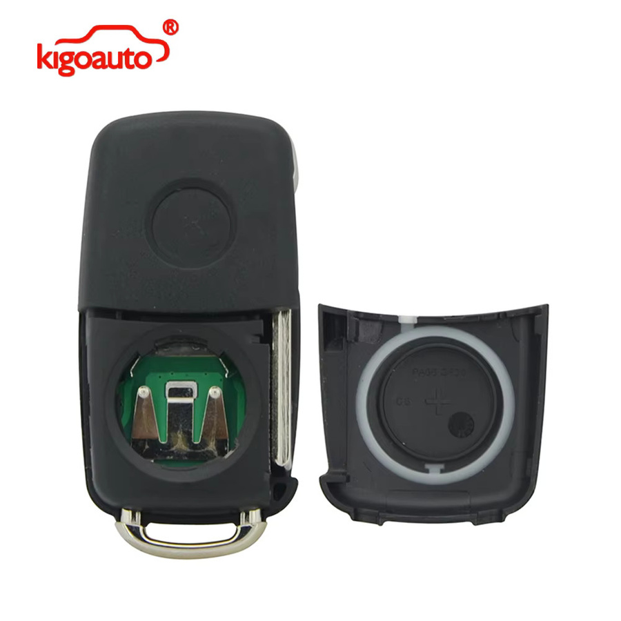 Kigoauto Fernbedienungsschlüssel HU66 434MHz ID48 ASK in Schwarz für VW Passat Polo Golf Jetta Beetle Tiguan und Skoda (PN 5K0959753AB 5K0837202AD) - Bild 3