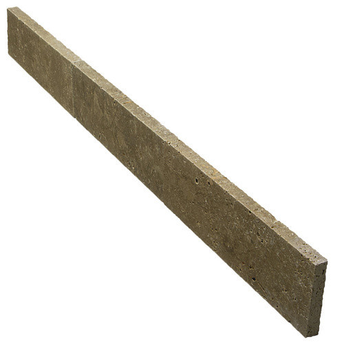 WOHNRAUSCH Randstein Keona Brown aus Travertin in Braun/Beige, L x B x H: 61 x 3 x 20 cm - Bild 3