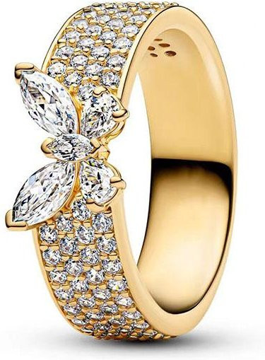 Schmetterlingsring 925 Silber, Zirkonia, Damen - Bild 1