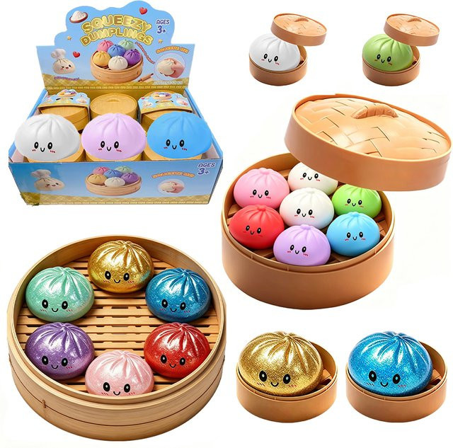 Bandai Knödel-Stressabbau-Spielzeug mit Bambus-Dampfgarer - Bild 1