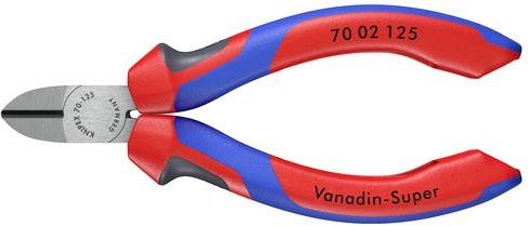 Knipex Seitenschneider 70 02 125 aus Chrom-Vanadium-Stahl in Schwarz mit Facette - Bild 1
