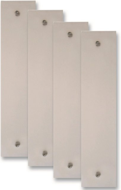 Treba Füllungs-Set Acrylglas F21 Weiß Satiniert, 4-teilig, B: 72 cm, T: 17 cm, H: 0,6 m - Bild 1
