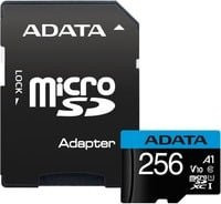 ADATA Premier microSDXC Speicherkarte 256 GB, Klasse 10, UHS-I U1, A1, Schwarz - Bild 1