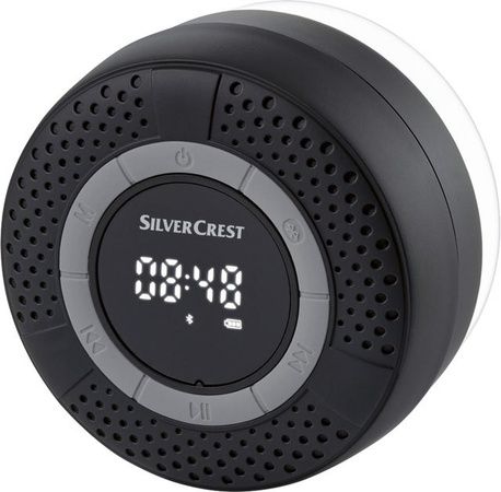 SILVERCREST Bluetooth Duschradio mit FM Funktion in Schwarz