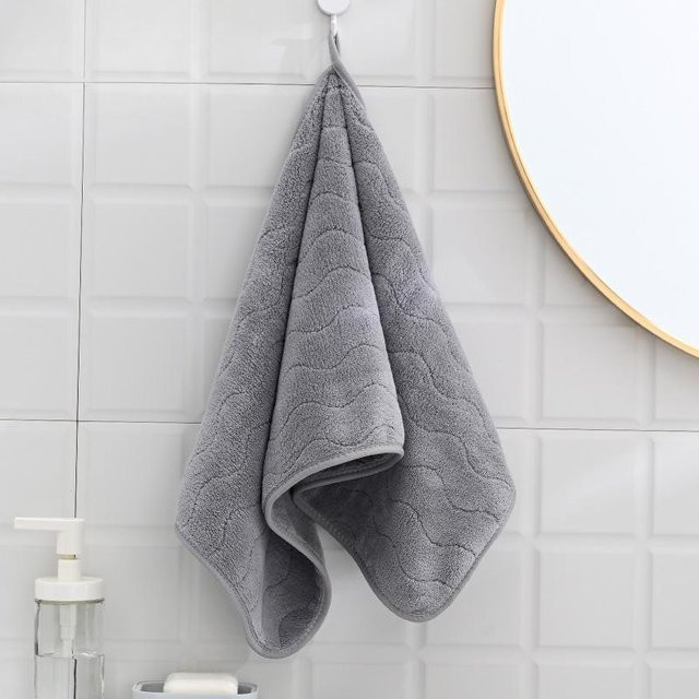 Yiran Furniture Korallenvlies Handtuch mit Wasserprint, weiches und wasserabsorbierendes Badetuch für Erwachsene - Bild 1