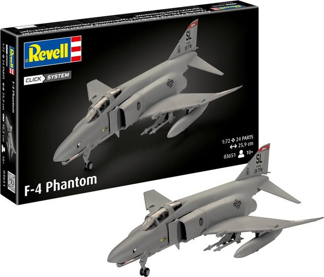 Revell F-4 Phantom Click-System, Fahrzeug, 1:72, ab 10 Jahren - Bild 1