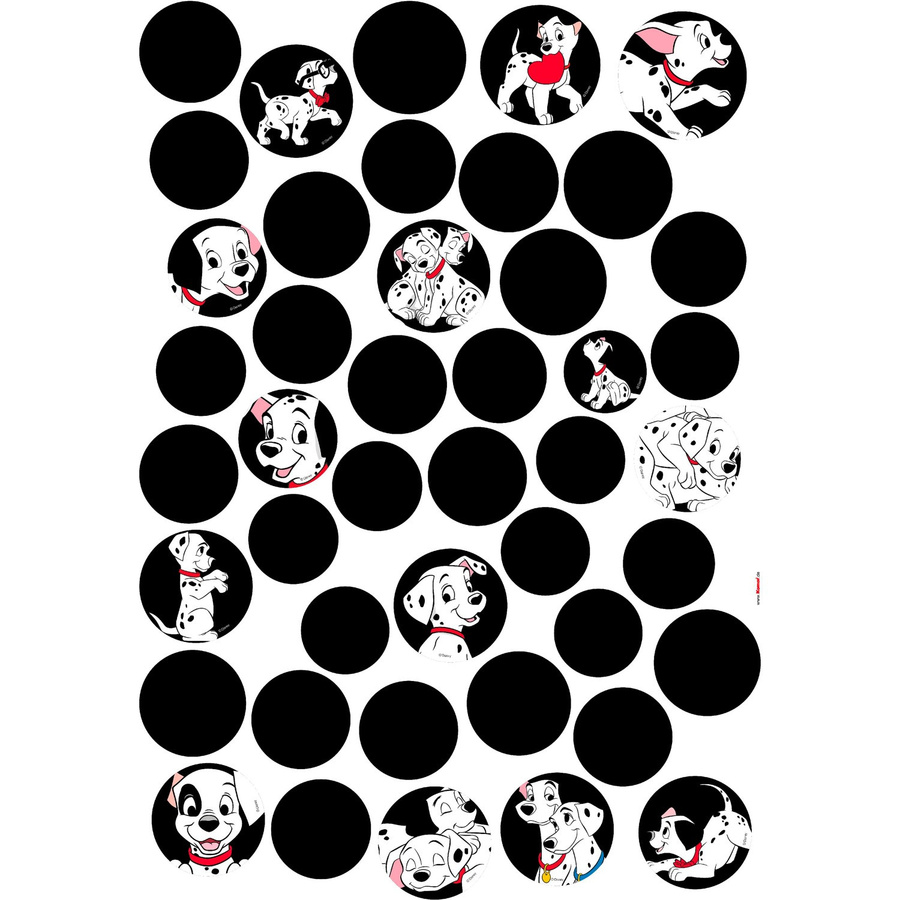 Komar Deko-Sticker 101 Dalmatiner Dots in Bunt, Breite: 50 cm, Höhe: 70 cm - Bild 2