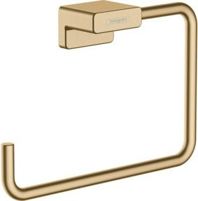 Hansgrohe Handtuchring AddStoris schwenkbar in Messing, Wandmontage, Farbe: Bronze/Gold - Bild 1
